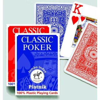 Piatnik Poker - 100% PLASTIC Velký index - neuveden