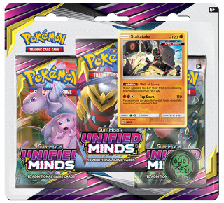 Pokémon TCG: SM11 Unified Minds 3 Blister Booster - neuveden