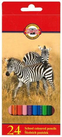 Koh-i-noor pastelky školní Zvířata sada 24 ks - neuveden