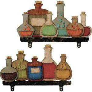 SIZZIX Thinlits vyřezávací kovové šablony - lahve 28 ks - neuveden