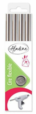 Pružný pečetní vosk Aladine - stříbrný 4 ks - neuveden