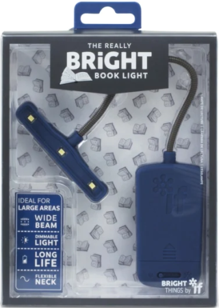 Lampička Bright book light modré - neuveden