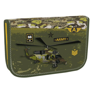 Školní penál jednopatrový Army - neuveden
