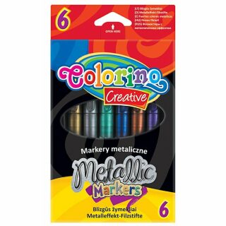 Coloino Metalické popisovače 6 barev - neuveden