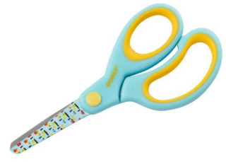 Dahle dětské nůžky s kulatou špičkou 13 cm - zelené auto - neuveden