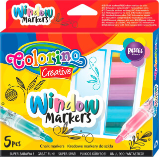 Colorino Křídové popisovače na sklo - sada 5 barev - neuveden