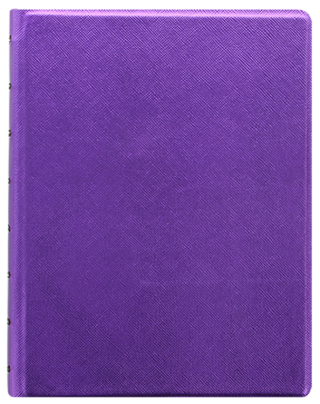 Filofax Notebook Saffiano Metallic, A5, fialová - 