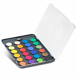 PRIMO vodové barvy BLACK 24 barev + štětec - neuveden