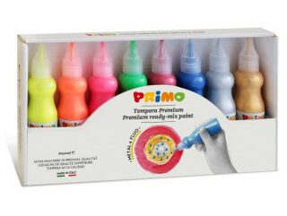 PRIMO sada temperové barvy 3D FLUO + METAL  8 x 50 ml - neuveden