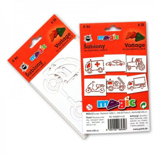 MAGIC papírové šablony na malování  POZEMNÍ DOPRAVA - neuveden