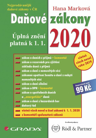 Daňové zákony 2020 - Úplná znění k 1. 1. 2020 - Hana Marková