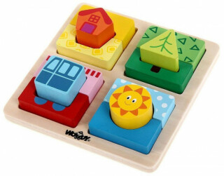 Destička s puzzle-tvary 