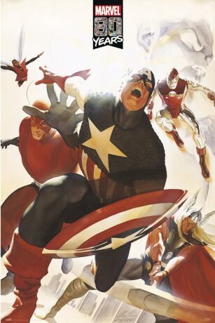 Plakát 61x91,5cm Marvel - 80 Years Avengers - 
