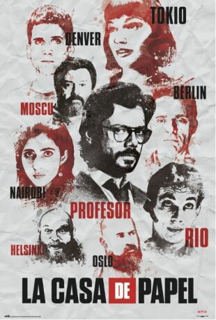 Plakát 61x91,5cm La Casa De Papel - Characters - 