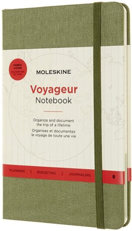 Moleskine Zápisník Voyageur zelený - neuveden