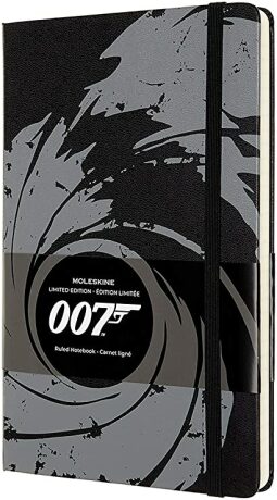 Moleskine James Bond zápisník L černý, linkovaný - neuveden