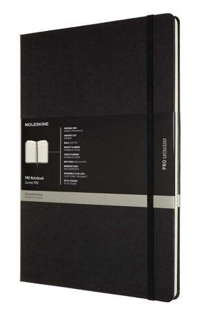 Moleskine Professional diář-zápisník černý A4, tvrdý - neuveden