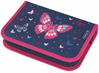 Plný penál Motýl, 2 chlopně - 