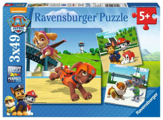 Puzzle Tlapková Patrola: Psí tým 3x49 dílků - 