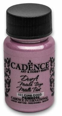 Metalická akrylová barva Cadence Dora Metalic - růžová / 50 ml - neuveden