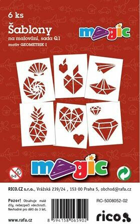 MAGIC papír šablony na malování GEOMETRIK - neuveden