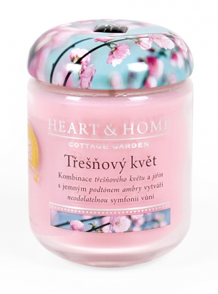 Svíčka Heart & Home -  Třešňový květ (115 g) - 