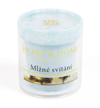 Svíčka Heart & Home bez obalu - Mlžné svítání (52 g) - 