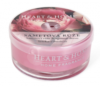 Svíčka Heart & Home v mističce - Sametová růže (38 g) - 