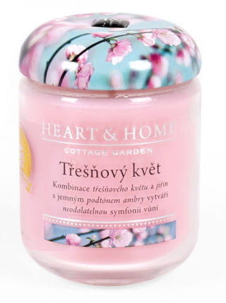Svíčka Heart & Home - Třešňový květ (340 g) - 