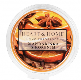Vonný vosk Heart & Home - Mandarinka s kořením (26 g) - 