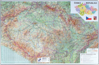Podložka na stůl 60 × 40 cm - mapa ČR + Evropa (Defekt) - neuveden