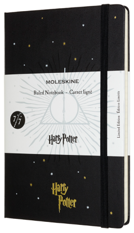 Moleskine: Harry Potter zápisník linkovaný černý L - neuveden