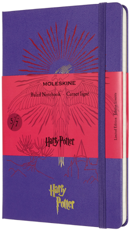Moleskine Harry Potter zápisník fialový L, linkovaný - neuveden
