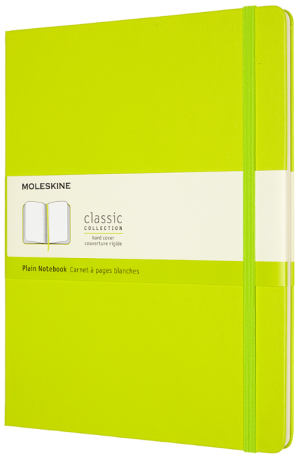 Moleskine Zápisník žlutozelený XL, čistý, tvrdý - neuveden