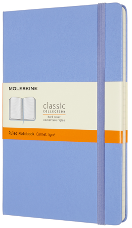 Zápisník Moleskine - tvrdé desky, L, linkovaný - nebesky modrý - neuveden