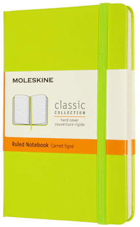Zápisník Moleskine - tvrdé desky, S, linkovaný - limetka - neuveden