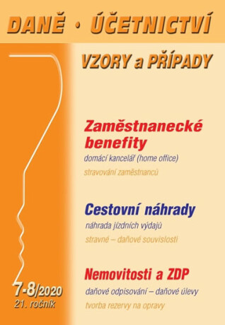DÚVaP 7-8/2020 - Zaměstnanecké benefity, Cestovní náhrady, Zdravotní pojištění, Nemovitosti - Martin Děrgel