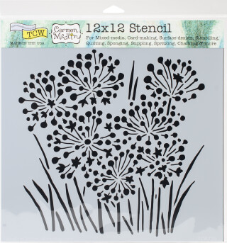 TCW šablona 30,5 x 30,5 cm - Onion Blossoms - neuveden