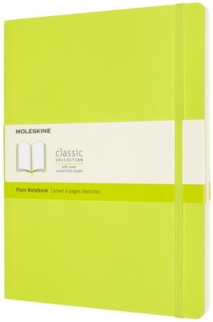 Moleskine Zápisník žlutozelený XL, čistý, měkký - neuveden