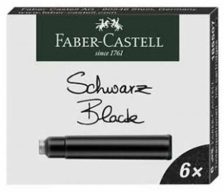 Faber - Castell Inkoustové bombičky krátké - černé 6 ks - neuveden