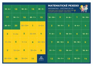 Pexeso: Matematika - Odečítání v oboru do 20 - Martin Staněk
