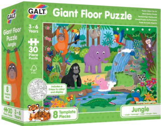 Velké podlahové puzzle- Zvířátka v džungli - neuveden