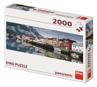 Puzzle 2000 Rybářská vesnice panoramic - neuveden