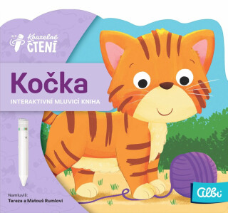 Minikniha s výsekem - Kočka - Kouzelné čtení Albi - 