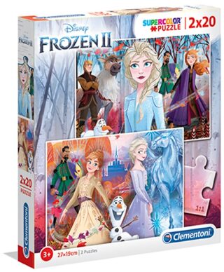 Puzzle Supercolor Frozen II / 2x20 dílků - neuveden
