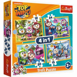 Trefl Puzzle Top Wing - Akademie 4v1 (12,15,20,24 dílků) (Defekt) - neuveden