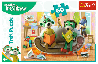 Trefl Puzzle Treflíci - Společné čtení / 60 dílků - neuveden