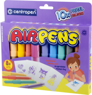 Centropen Foukací fixy Air Pens 1500 pastel (10 ks) - neuveden