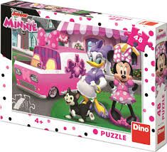 Puzzle Minnie a Daisy 48 dílků