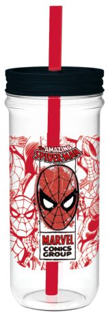 Sklenice plastová Spiderman, 670 ml - neuveden